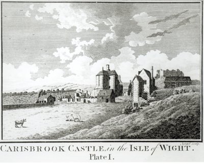 Carisbrooke Castle, Isle of Wight, plade I af English School